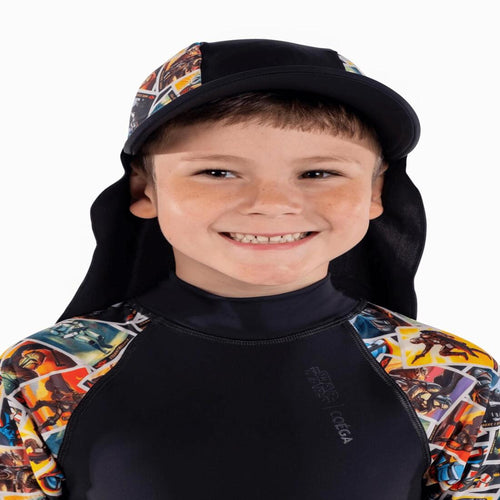 





COEGA Boys Kids Flap Cap-Black Mandalorian