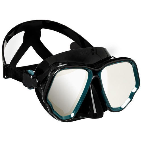 





Scuba Diving Mask - 500 Dual Black Grey Mirror