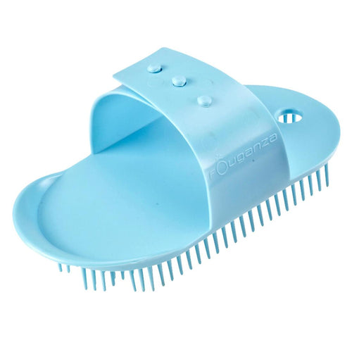





Kids' Horse Riding Small Sarvis Curry Comb Schooling - Turquoise