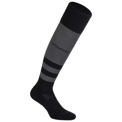 





Kids' Rugby Socks R500 - Black/Grey