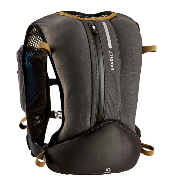 10L TRAIL RUNNING BAG UNISEX - BLACK/BRONZE - Sold with 1L water bladd