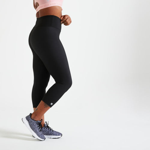 





Women's Fitness Cardio Cropped Leggings - Black