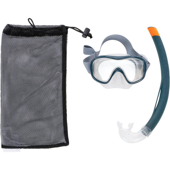 





Adult and kids' diving snorkelling Mask and Snorkel kit SNK 500 - grey, photo 1 of 17