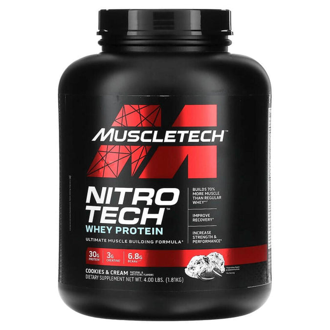 





muscletech nitrotech whey protein cookies & cream 4lb - No Delivery-Pick up only, photo 1 of 1