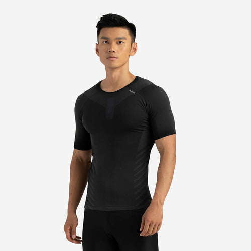 





Men's Running Seamless T-shirt Kiprun Run 500 Comfort Skin