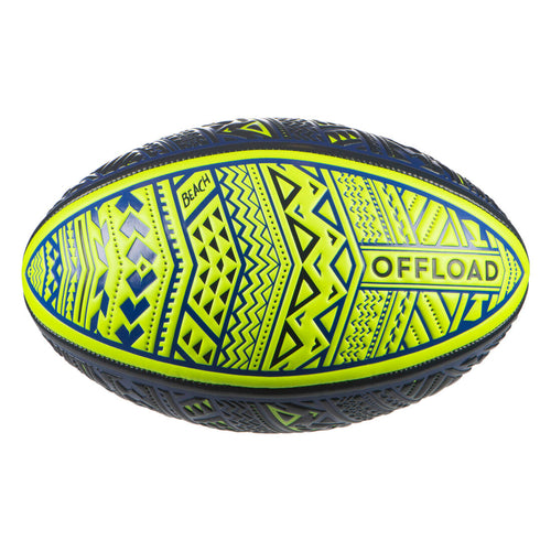 





Beach Rugby Ball R100 Size 4 - Maori Blue/Yellow