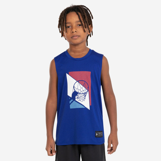 





Kids' Sleeveless Basketball Jersey TS500 Fast, photo 1 of 6