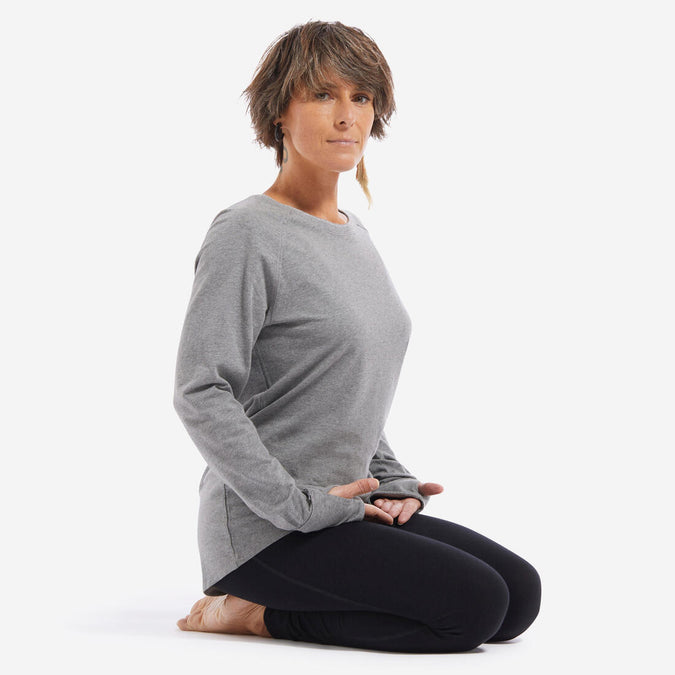 





Long-Sleeved Gentle Yoga Cotton T-Shirt, photo 1 of 8