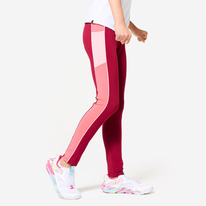 





Girls' High-Waisted Pocket Leggings S500, photo 1 of 6