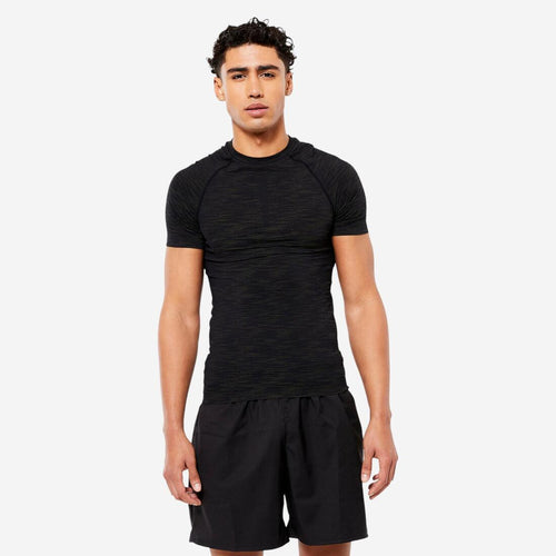 





Men's Breathable Short-Sleeved Crew Neck Weight Training Compression T-Shirt