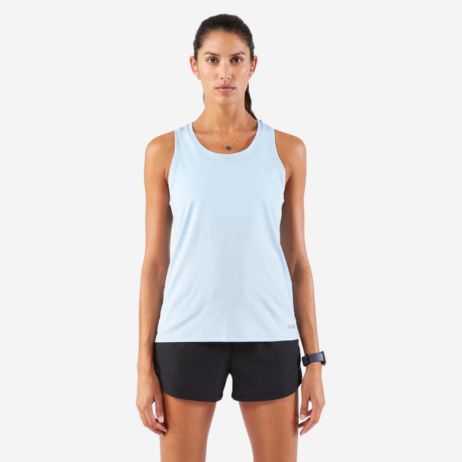 





Women's Running Breathable Tank Top - Kiprun Run 100 Sky Blue, photo 1 of 6