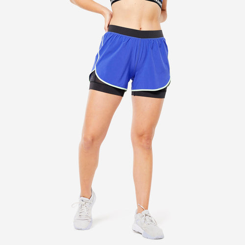 





Women's 2-in-1 Anti-Chafing Fitness Cardio Shorts