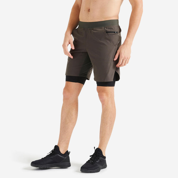 





Men's Fitness Zip Pocket Breathable 2-in-1 Shorts, photo 1 of 5