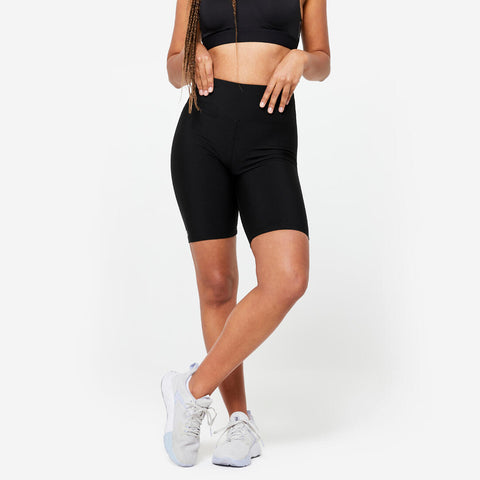 





Women's High-Waisted Fitness Cardio Cycling Shorts