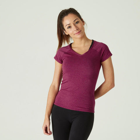 





Women's Fitness V-Neck T-Shirt 500