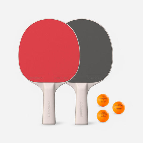 





Set of 2 Durable Bats + 3 Table Tennis Balls - Set PPR 100,