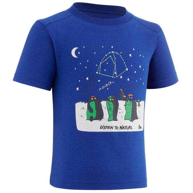 





Kids' Hiking T-shirt MH100 2-6 Years - phosphorescent blue, photo 1 of 5