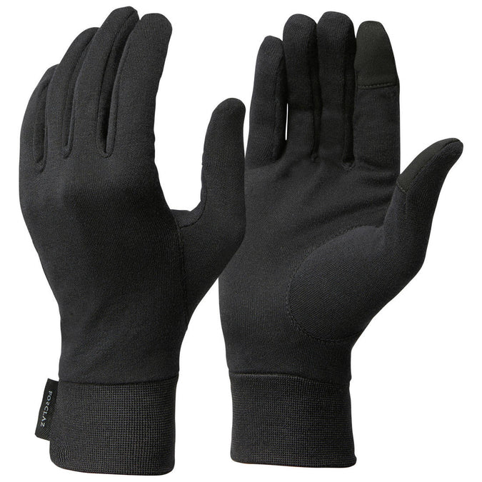 





Adult Mountain Trekking Silk Liner Gloves - MT 500 Black, photo 1 of 3