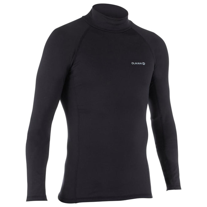 





Men's surfing long-sleeve thermal fleece top T-shirt 900 - Black, photo 1 of 5