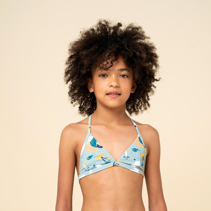 





Girl's triangle swimsuit top TEA 100 khaki, photo 1 of 6
