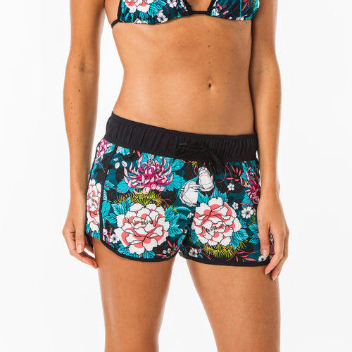 





Women's boardshorts with elastic waistband and drawstring TINI CORAIL