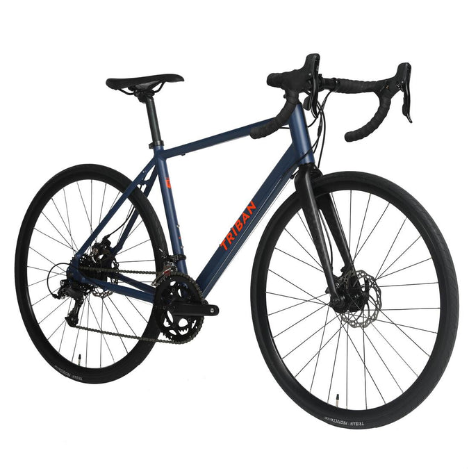 ROAD BIKE TRIBAN RC 120 DISC BRAKE BLUE Decathlon KSA