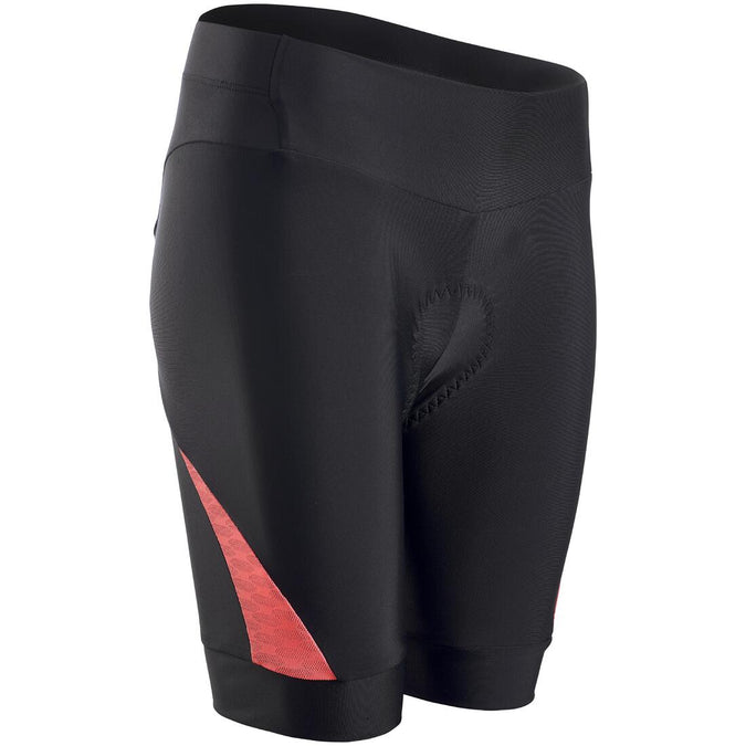 





Women's Strapless Summer Road Cycle Shorts Discover - Black/Coral, photo 1 of 5