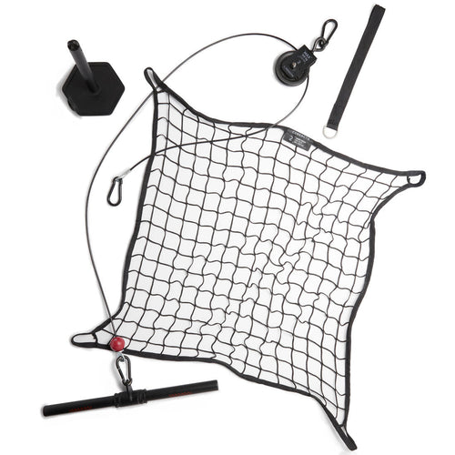 





Weight Training Pulley Station With Pull Bar, Weights Holder and Net