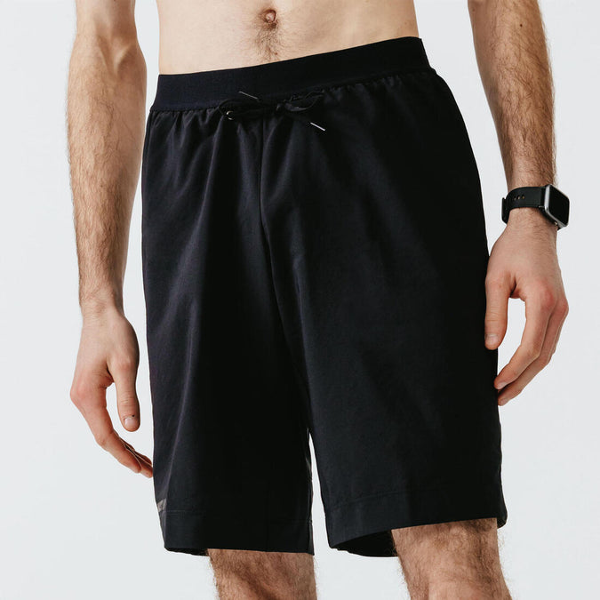 Men's Breathable Running Shorts - Dry Black - black - Kalenji - Decathlon