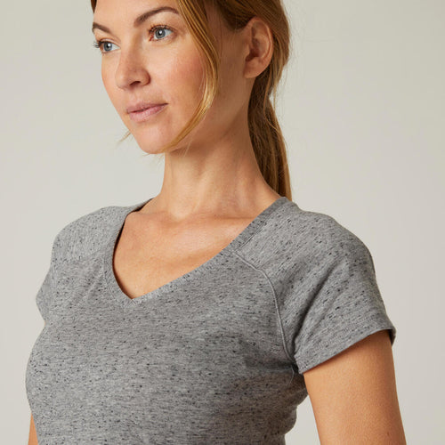 





Women's Fitness V-Neck T-Shirt 500