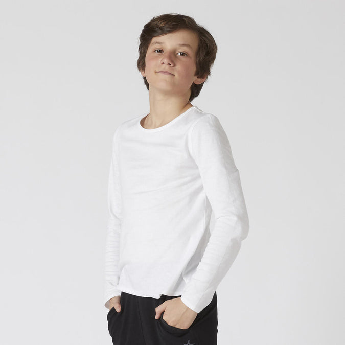 





Kids' Basic Long-Sleeved T-Shirt - White, photo 1 of 4