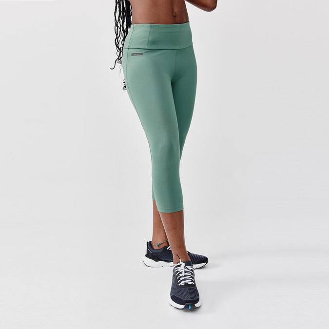 





Women's short running leggings Support - green, photo 1 of 7