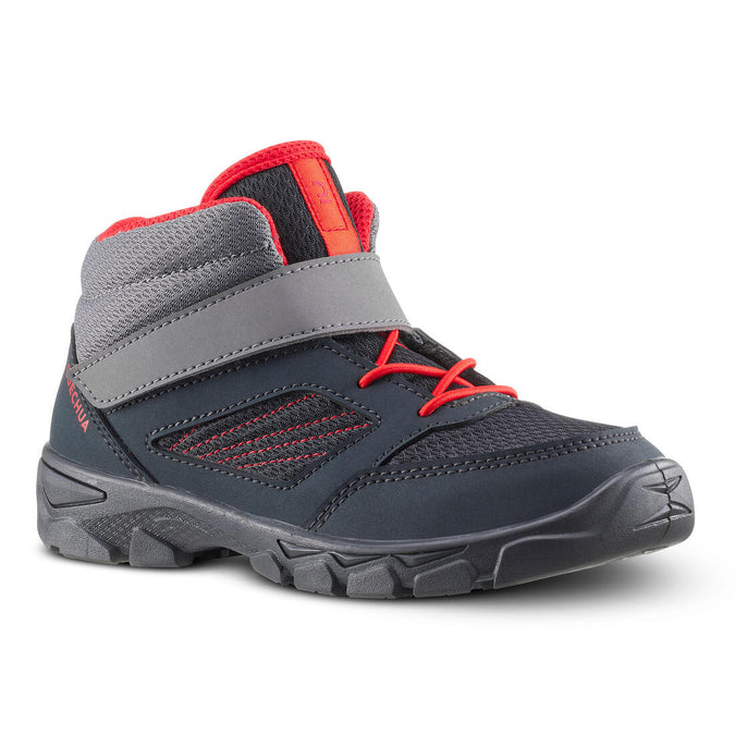 





Kids’ Hiking Shoes with Rip-tab MH100 Mid from Jr size 7 to Adult size 2 Dark Gr, photo 1 of 5
