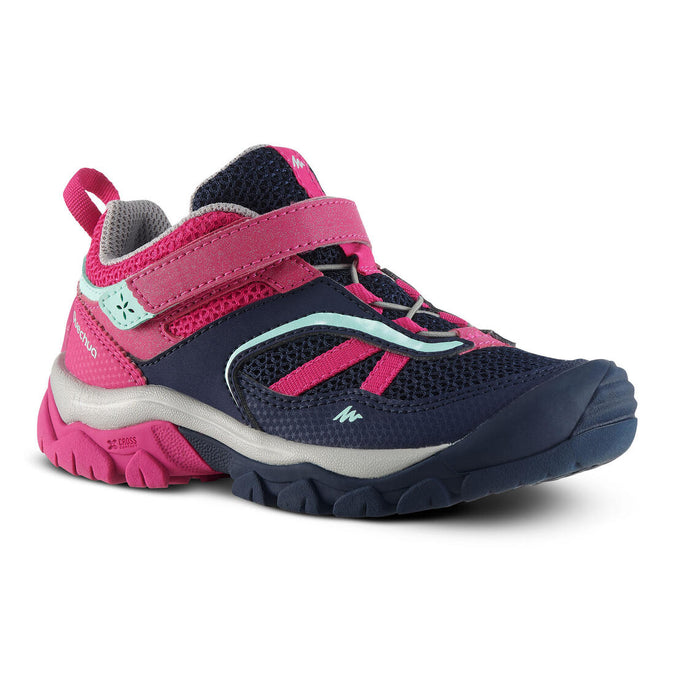 





Girls' Walking Shoes with Rip-Tab - Pink/Navy, photo 1 of 6