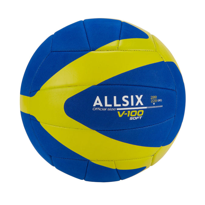 





200-220 g Volleyball for 6- to 9-Year-Olds V100 Soft - Blue/Yellow, photo 1 of 1