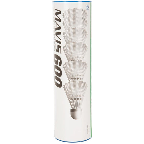 





Badminton Plastic Shuttlecocks Mavis 600 6-Pack - White