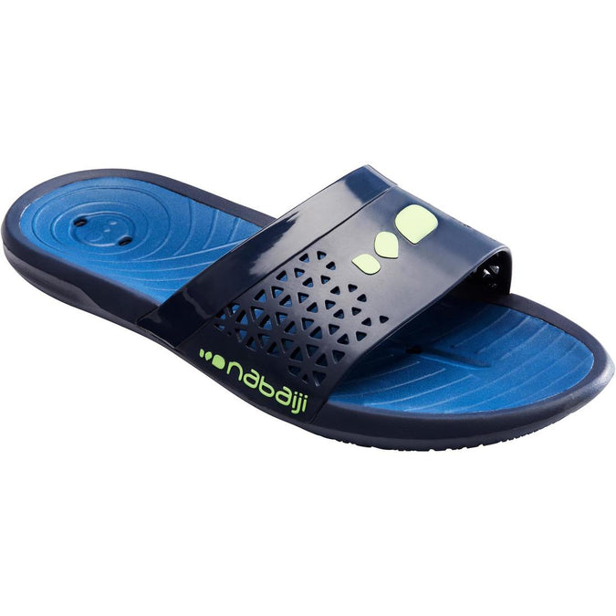 Boy Swimming Pool Sandals Slap 100 Basic Blue Red
