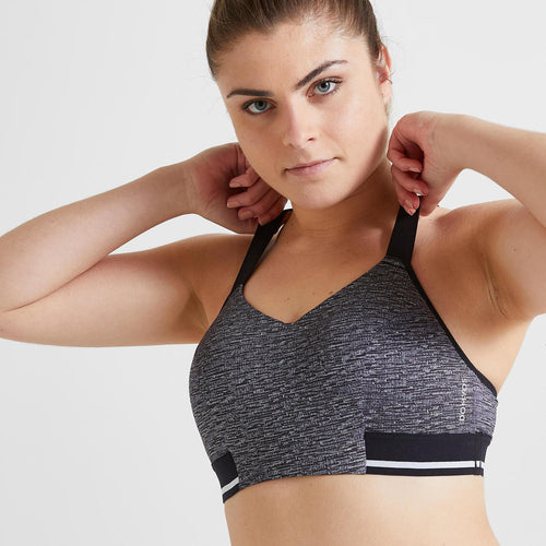 Fittin Womens Padded Sports Bras Wire Free with Removable Pads Black ,S,  D1-black, S : Buy Online at Best Price in KSA - Souq is now :  Fashion