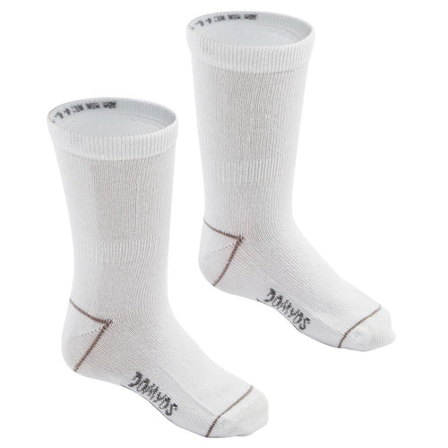 





Kids' Basic Mid Socks Twin-Pack - White