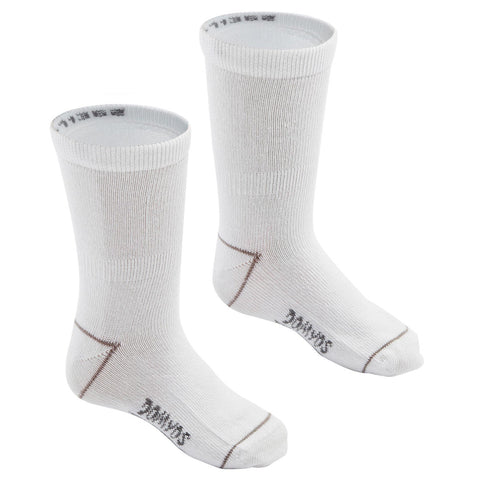 





Kids' Basic Mid Socks Twin-Pack - White