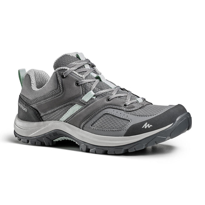 





Women's mountain walking shoes - MH100 - Grey/Green, photo 1 of 6