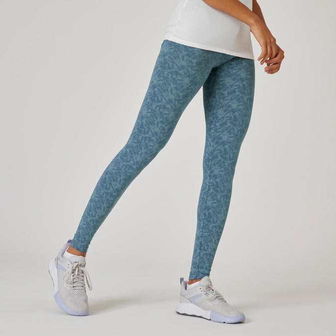 





Women's Slim-Fit Fitness Leggings Fit+ 500 Print, photo 1 of 5