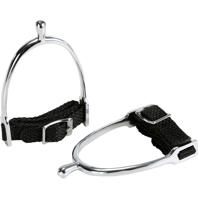 





Kids' Round Tip Horse Riding Spurs + Straps 15 mm, photo 1 of 7