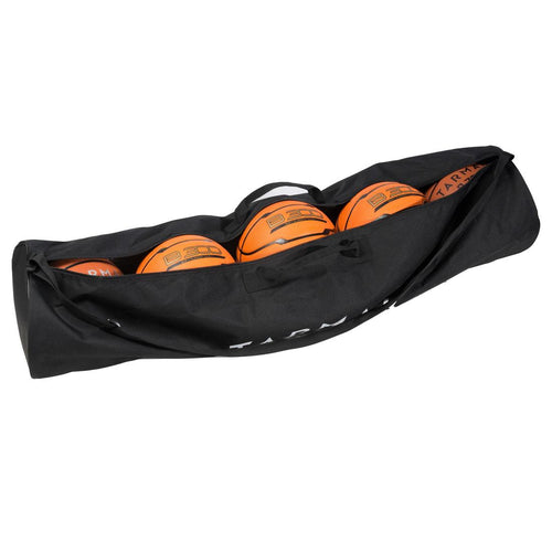 





Robust basketball bag for carrying up to five balls (sizes 5 to 7).