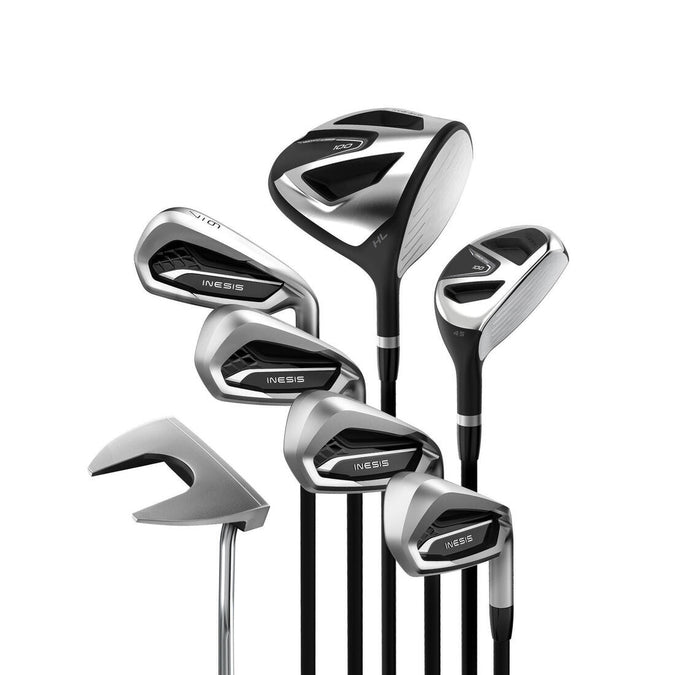 





ADULT GOLF KIT 7 CLUBS RIGHT HANDED GRAPHITE SIZE 1 - INESIS 100, photo 1 of 12