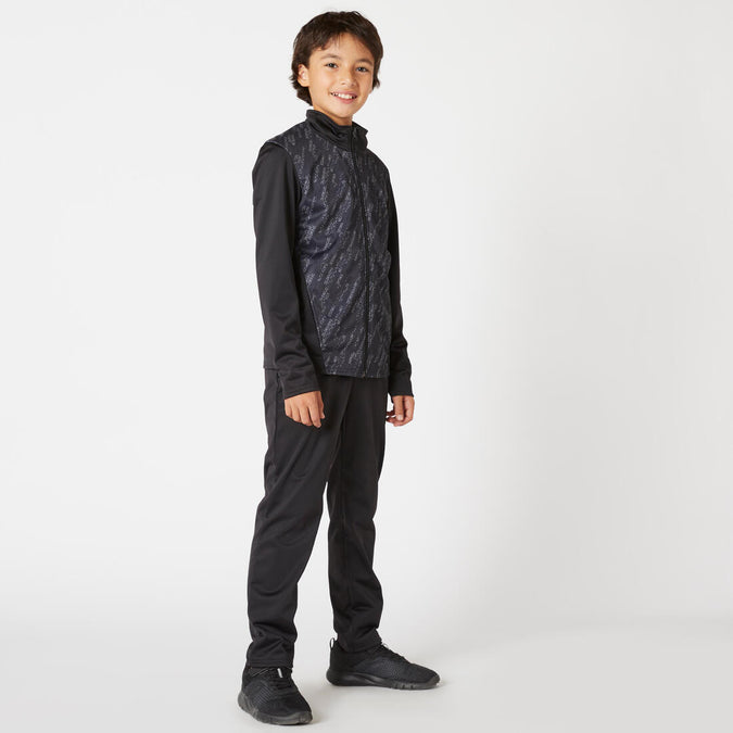 





Kids' Breathable Synthetic Tracksuit Gym'y - Black & Print, photo 1 of 5