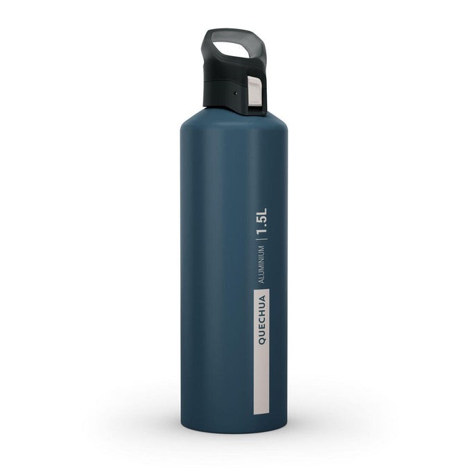 





1.5L aluminium flask with quick-open cap for hiking - Blue, photo 1 of 12