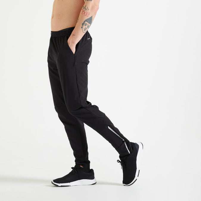 





Men's Breathable Slim-Fit Performance Fitness Bottoms - Solid Black, photo 1 of 4