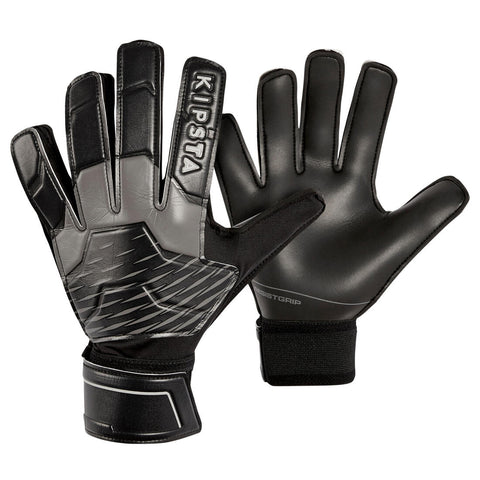 





Adult Football Goalkeeper Gloves F100 Resist - Black/Grey