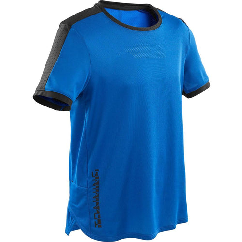 





Boys' Technical Breathable Gym T-Shirt S900 - Blue